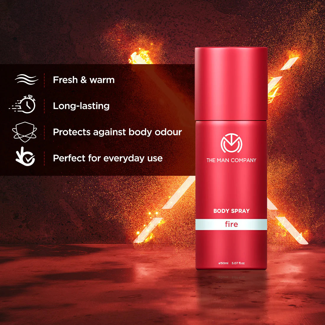 The Man Company Body Spray | Fire (150ml)