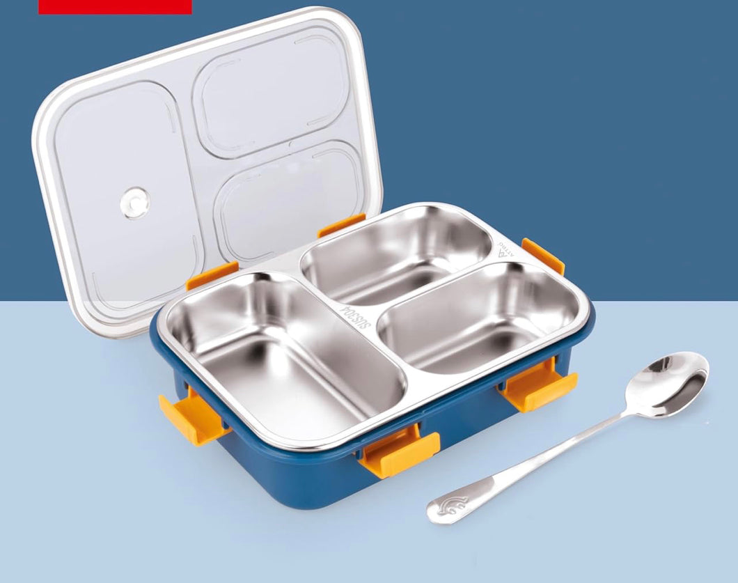 304 Stainless Steel Lunch Box - 3 partition