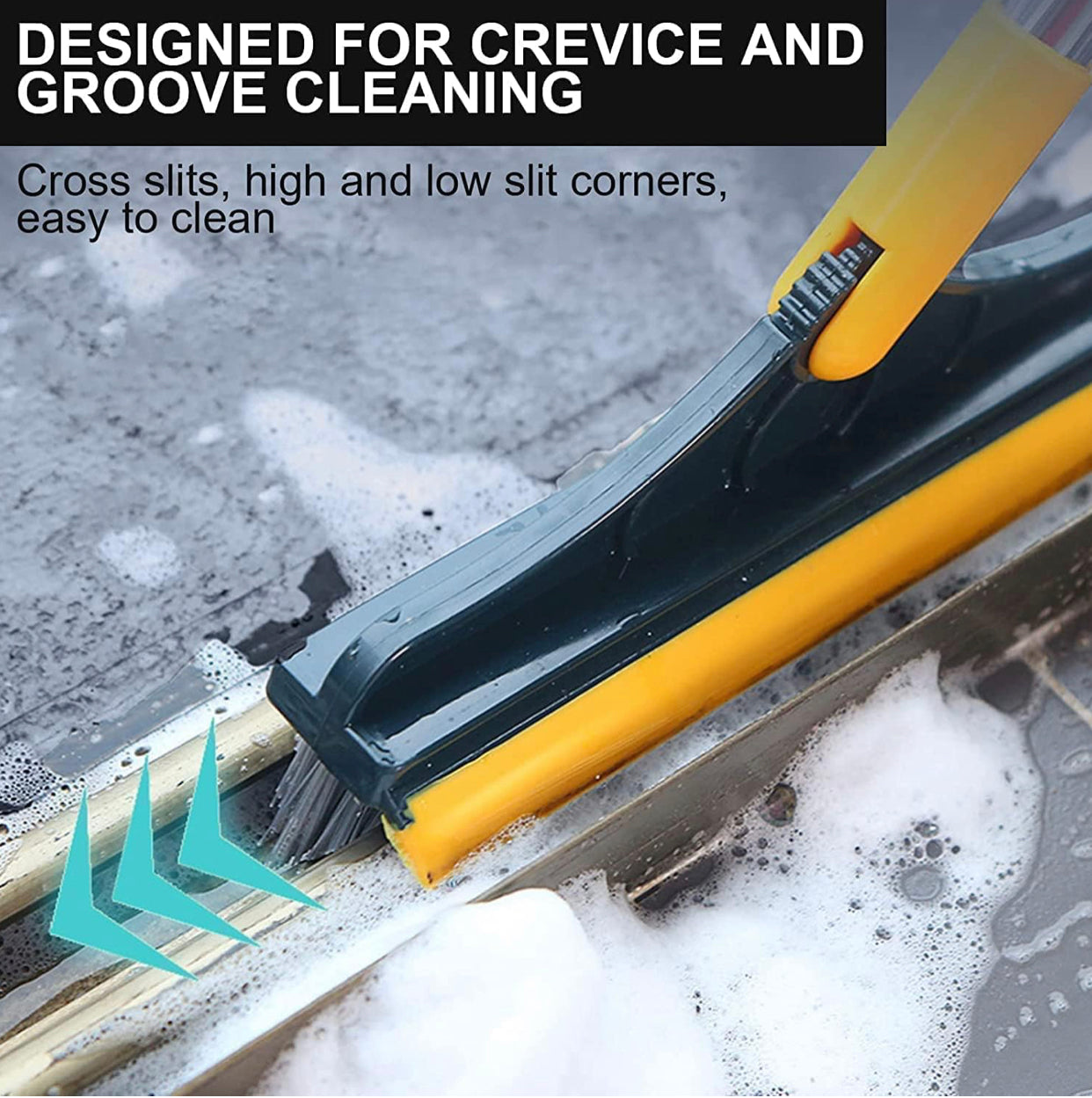 3 in 1 Bathroom Cleaning Brush with Wiper
