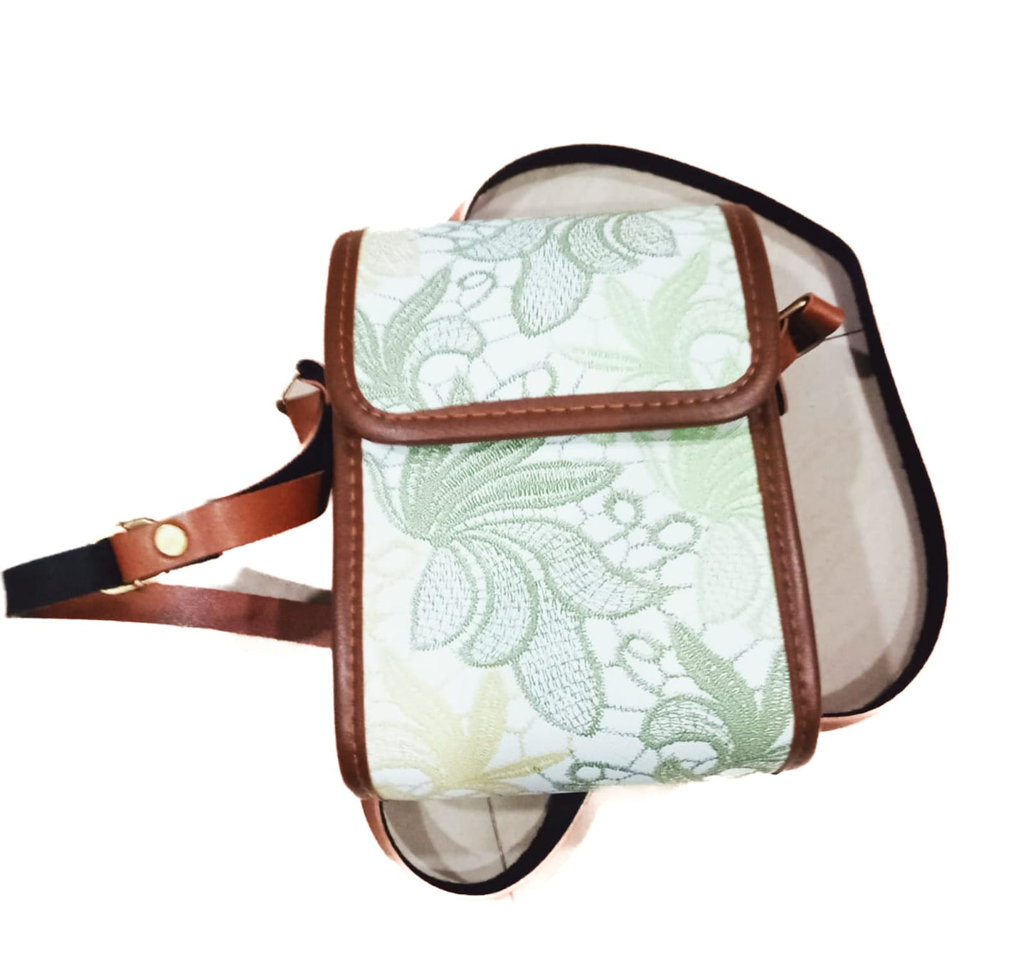 Sling Bag| White Foral
