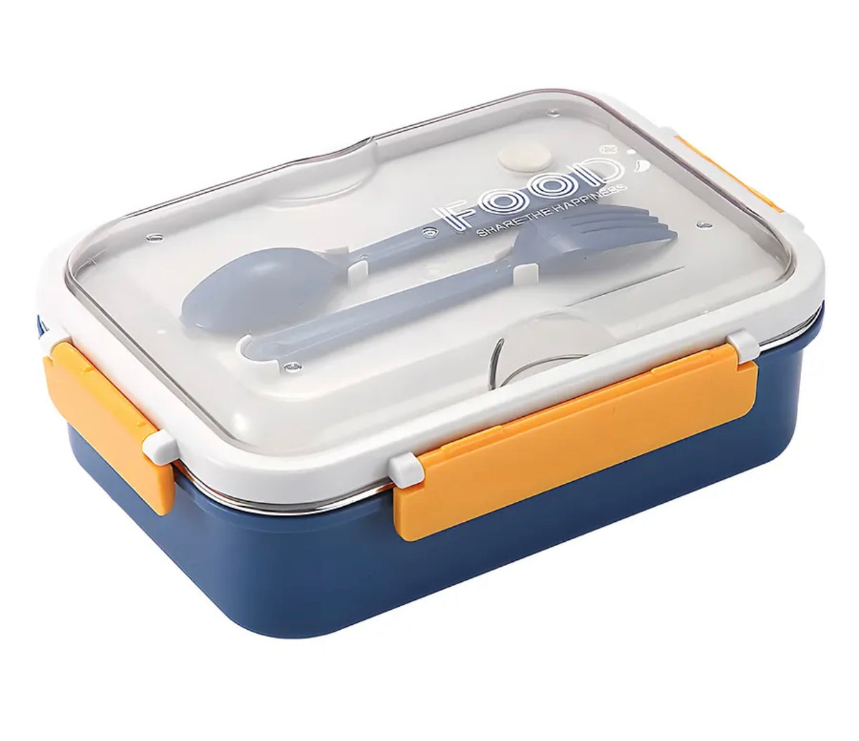 304 Stainless Steel Lunch Box - 3 partition( Opaque Lid)
