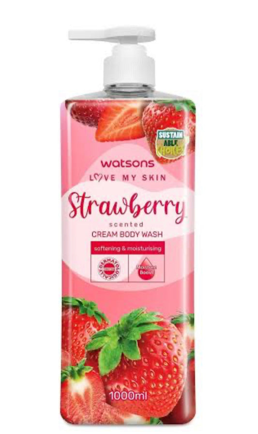 Watson Strawberry Body wash(1000ml)