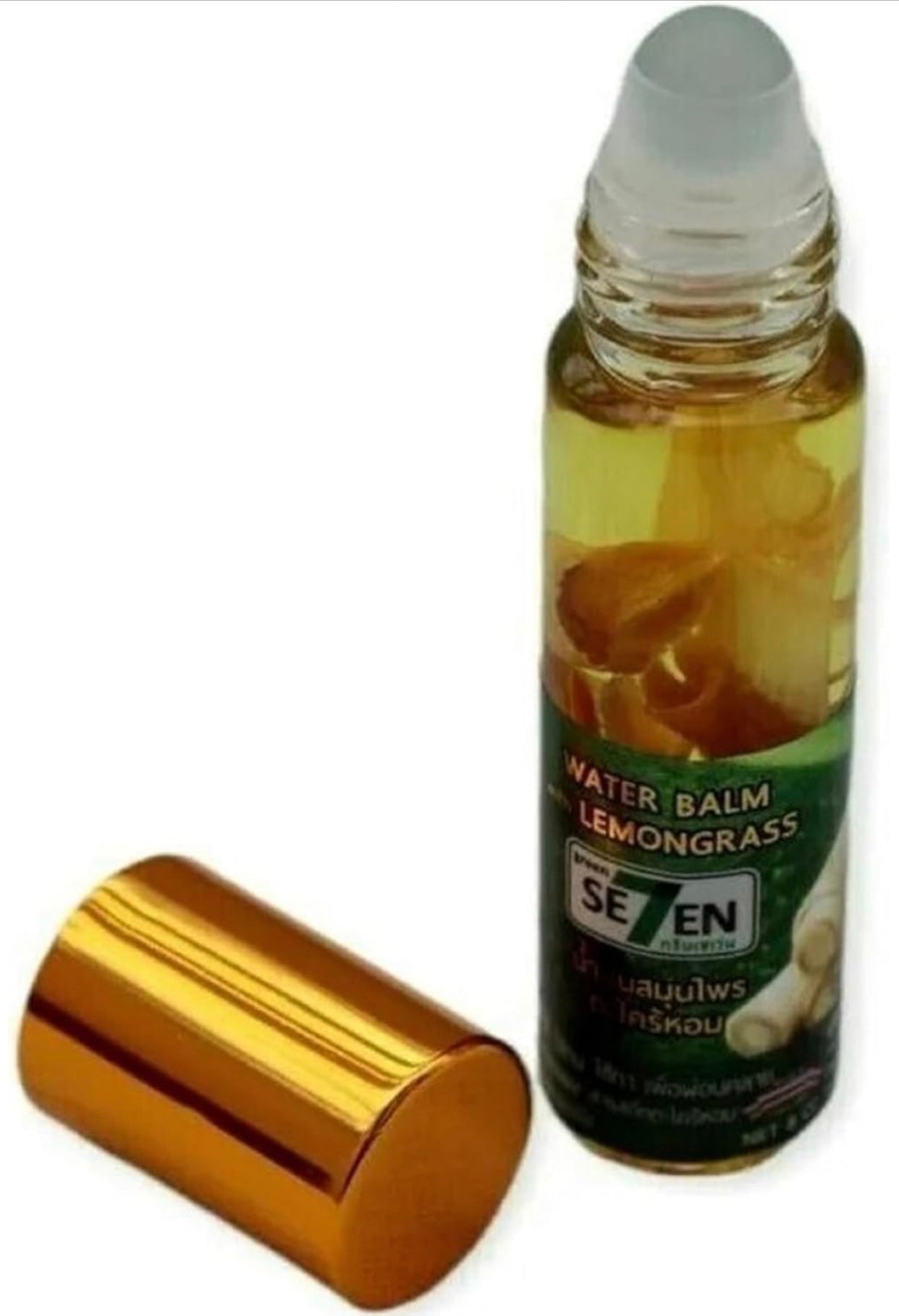 HANI PO™ Seven Green Oil Water Balm 100% Organic Lemongrass Refresher Roll on
