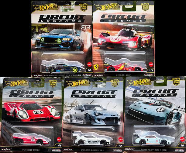 Imported Circuit Legends set of 5 cars