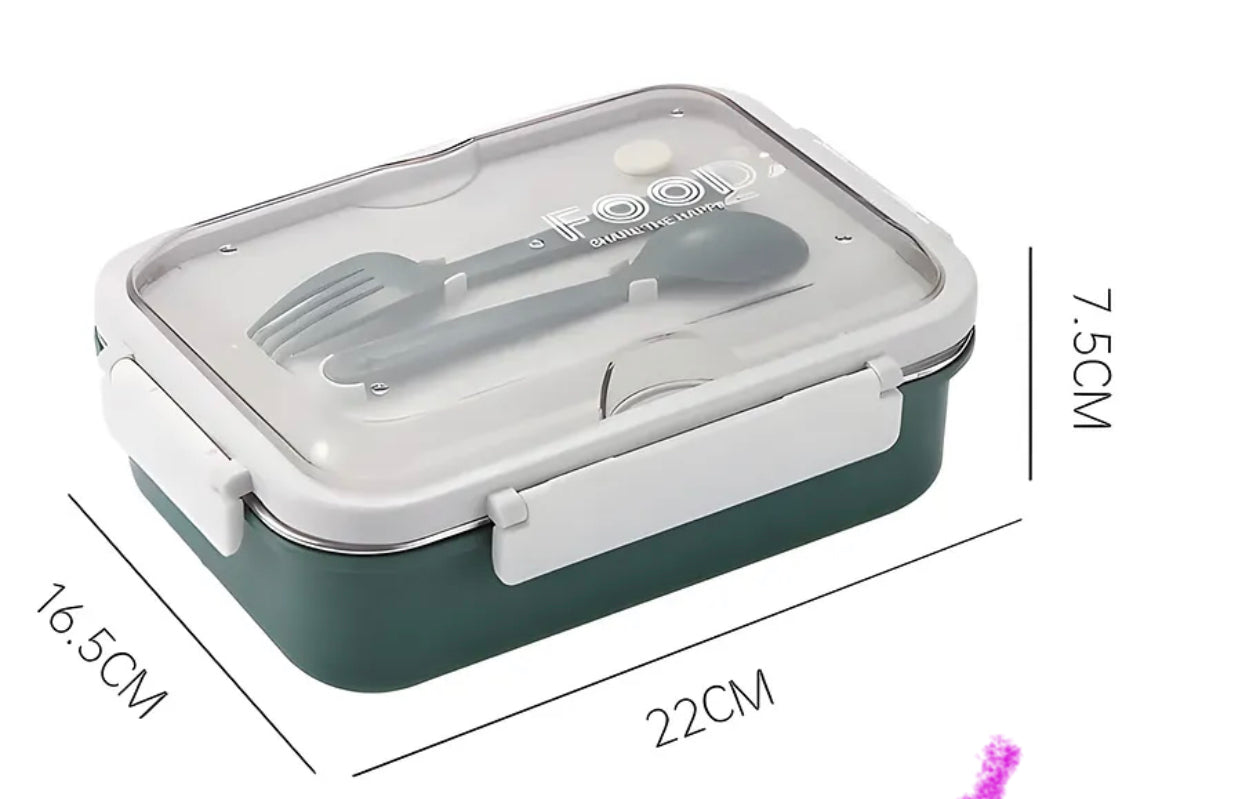 304 Stainless Steel Lunch Box - 3 partition( Opaque Lid)