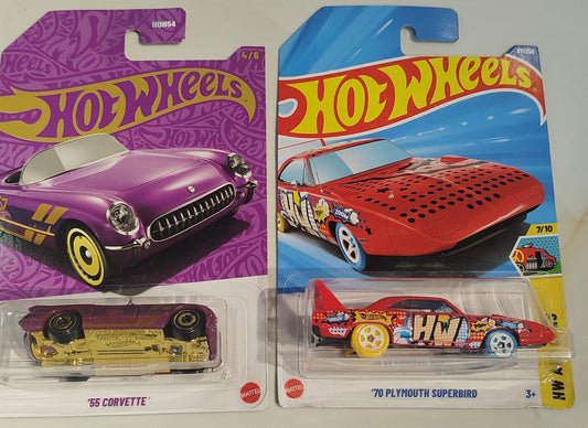 SALE - 55 CORVETTE+ 70 PLYMOUTH SUPERBIRD COMBO