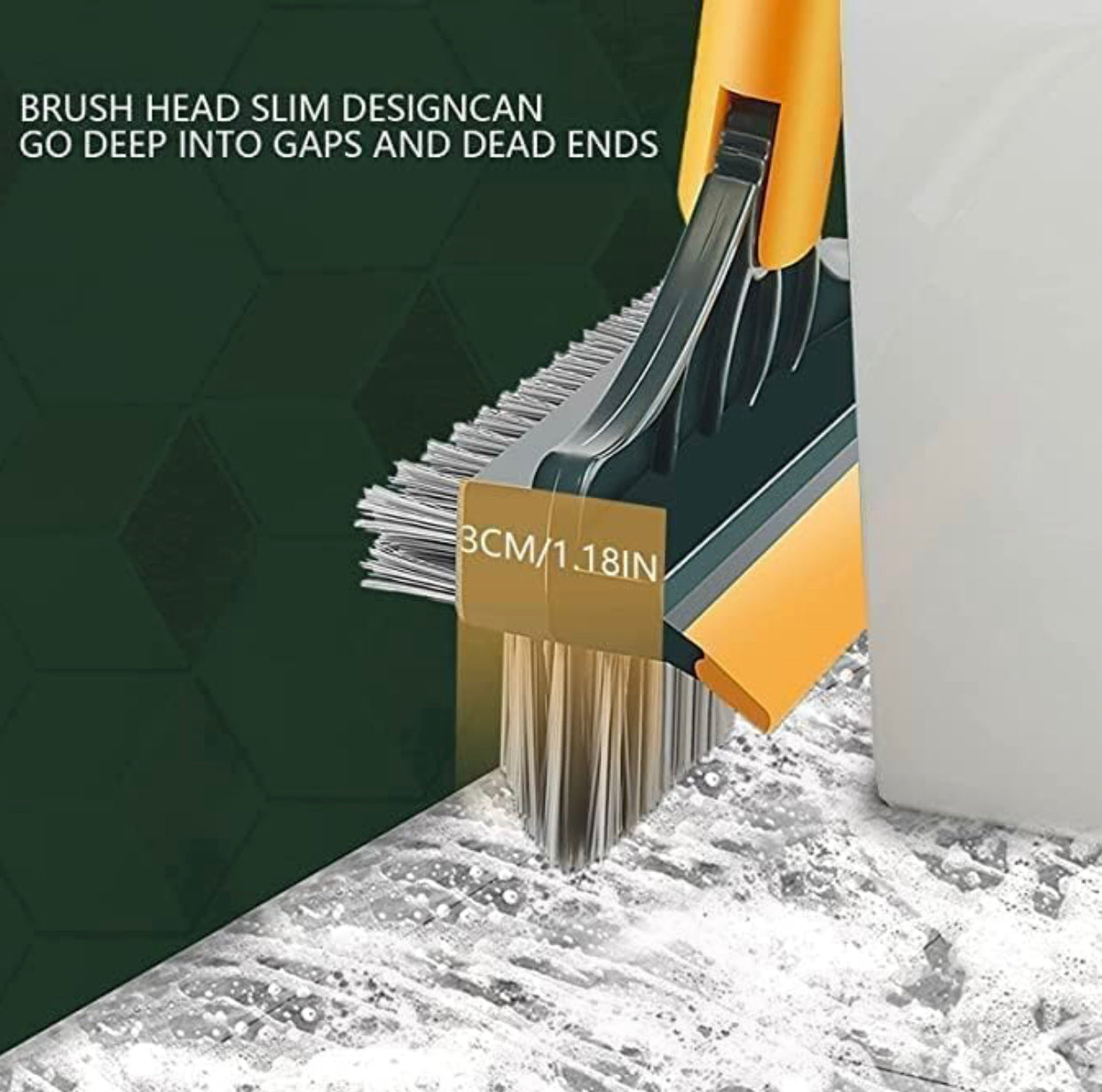 3 in 1 Bathroom Cleaning Brush with Wiper