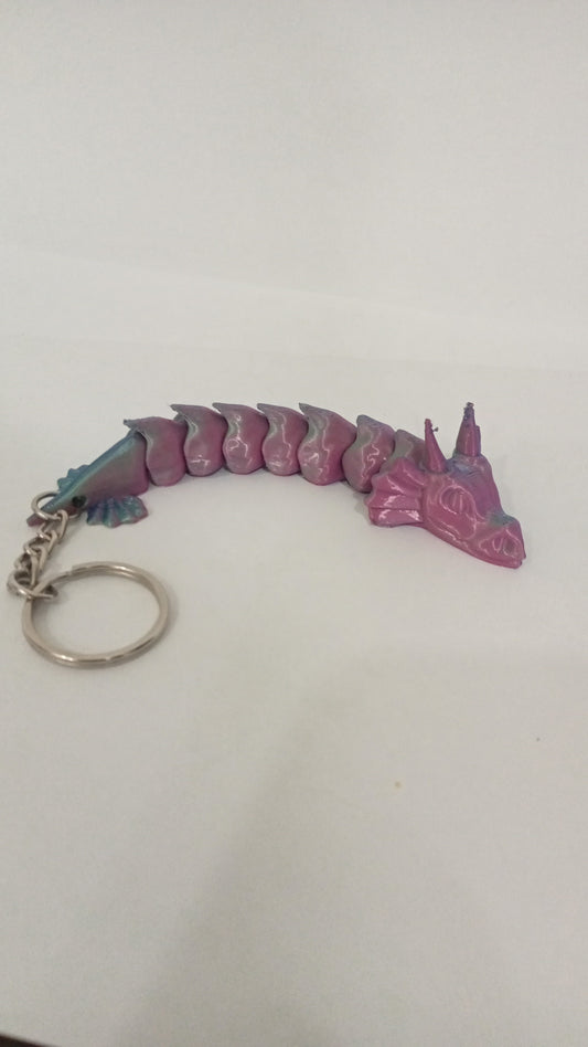 Flexi dragon keychain-tricolour
