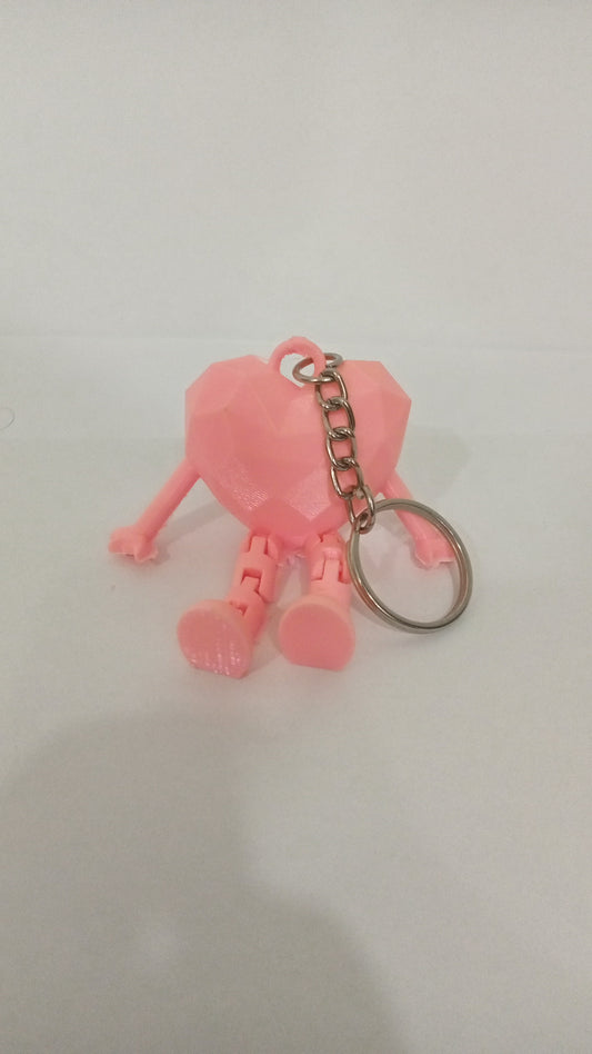 Flexi heart keychain